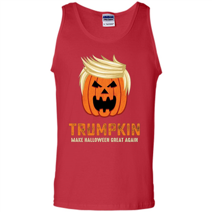 Halloween Trumpkin Funny T-Shirt Make Halloween Great Again Red