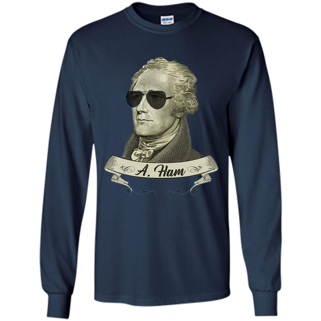 Cool Sunglasses T-shirt Funny Hamilton T-shirt Navy