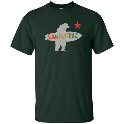 Santa Cruz Surf Bear T-Shirt Forest Green