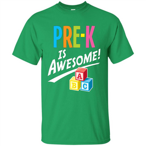 School Teacher T-shirt Pre-K Is Awesome ABC Blocks T-shirt