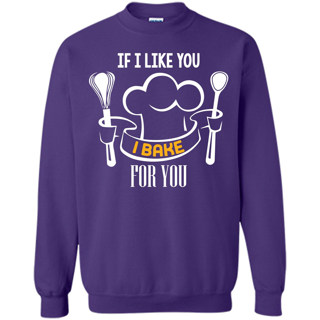 Baking T-shirt If I Like You I Bake For You Orange