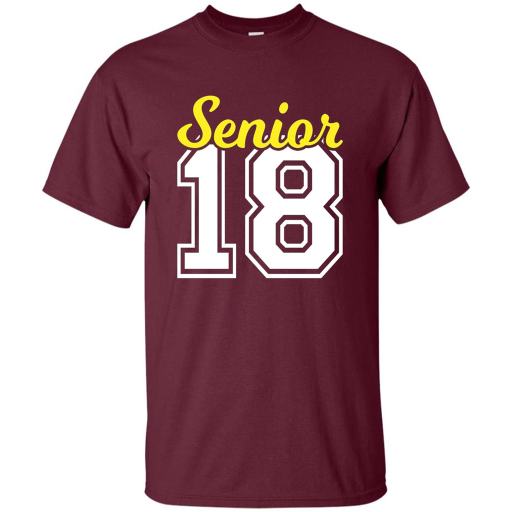 Senior Class of 2018 Jersey Style T-shirt Maroon