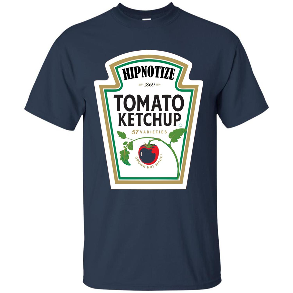 Ketchup Condiment Costume T-shirt Tomato Ketchup 57 Varieties Grown Not Made Navy