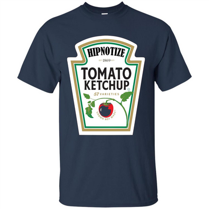 Ketchup Condiment Costume T-shirt Tomato Ketchup 57 Varieties Grown Not Made Navy