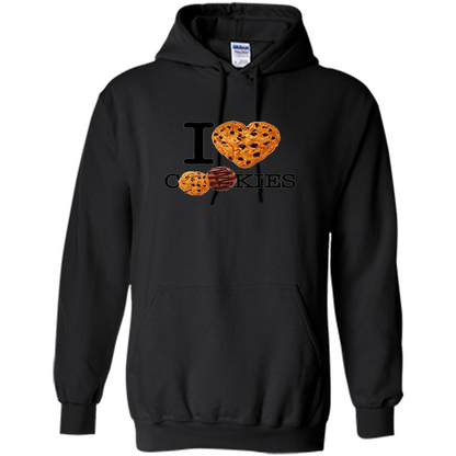 I Love (Heart) Cookies T-shirt Black