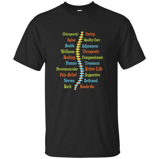 National Chiropractic Health Month Chiropracter T Shirt Black