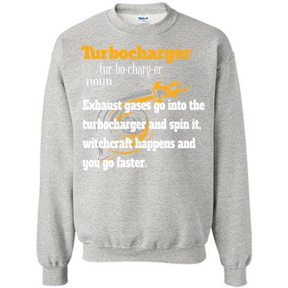 Car Lover T-shirt Turbocharger Exhaust Gases Go Into The Turbocharger Ash