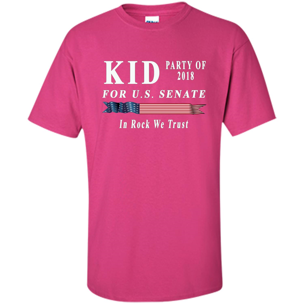 Kid For US Senate 2018 Election Shirt In Rock We Trust T-shirt Heliconia