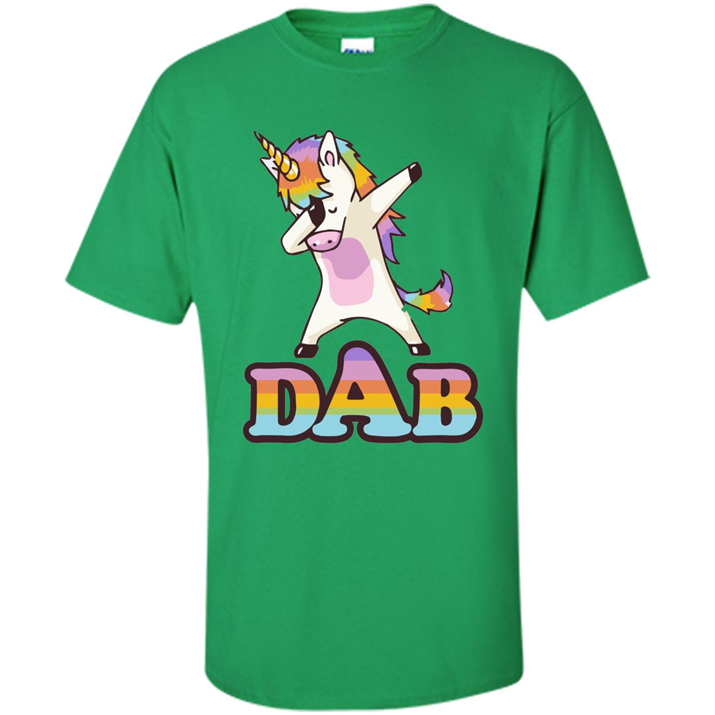 Cute Unicorn Dabbing T-shirt Irish Green