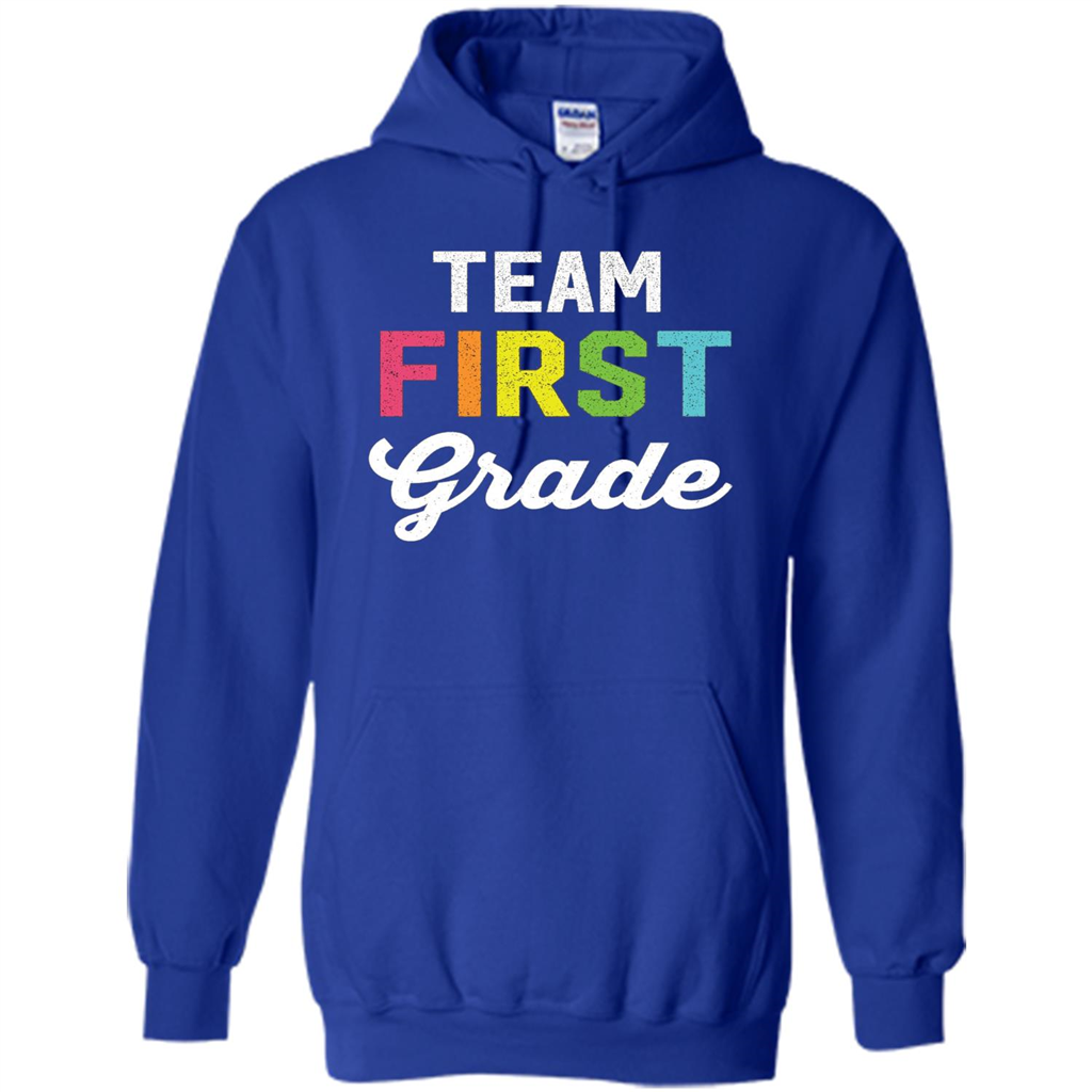 Team 1st First Grade Teacher T-shirt Royal
