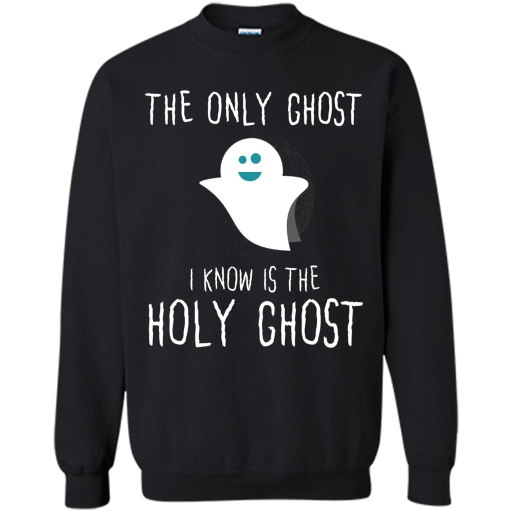Christian Halloween T-shirt The Only Ghost I Know Is Holy Ghost Orange
