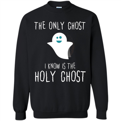 Christian Halloween T-shirt The Only Ghost I Know Is Holy Ghost Orange