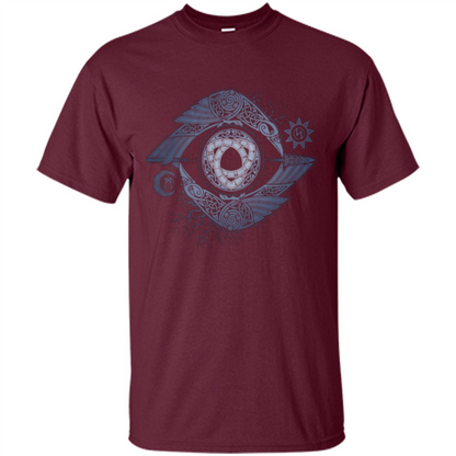 Odin's Eye T-shirt Maroon