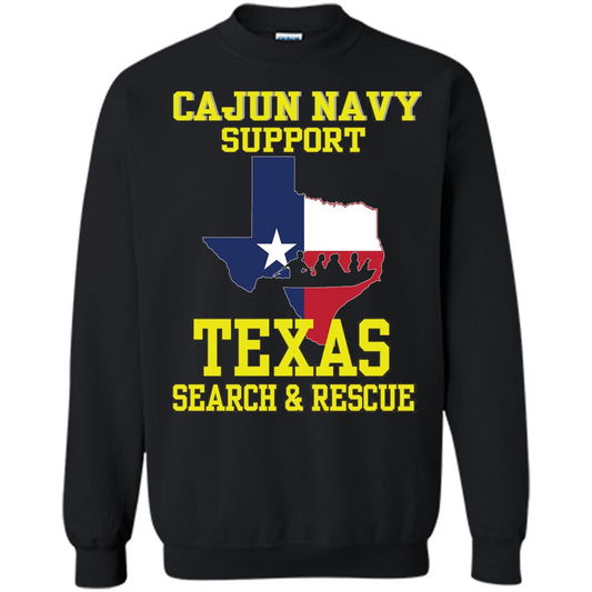 Cajun Navy Support Texas Search And Rescue T-shirt Black