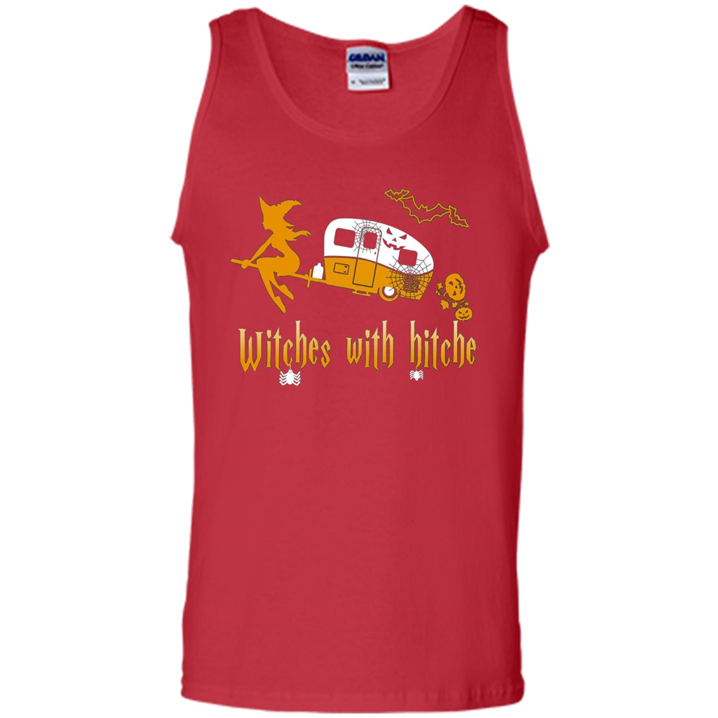 Halloween T-shirt Witches With Hitches T-shirt Red