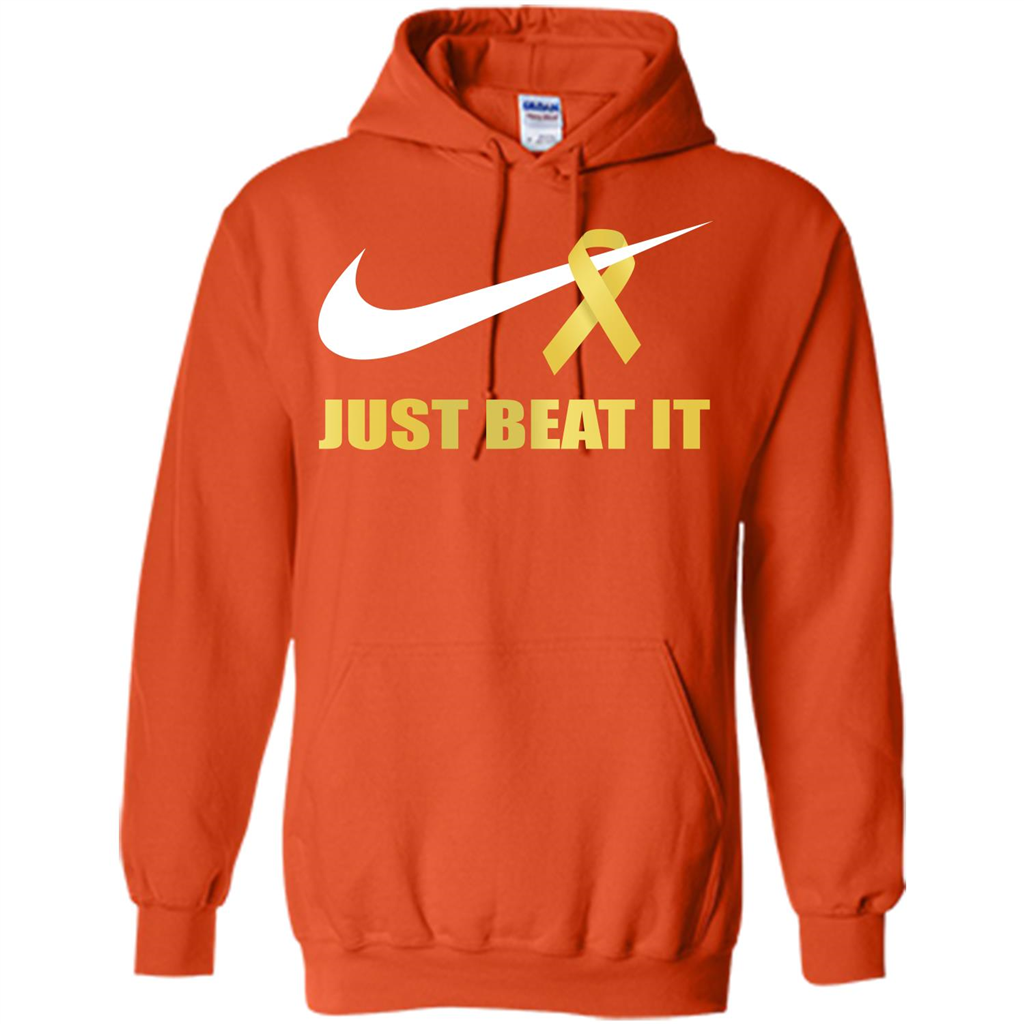 Cancer Awareness T-shirt Just Beat It T-shirt Orange