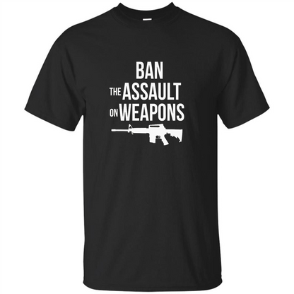 Ban The Assault On Weapons T-shirt Royal