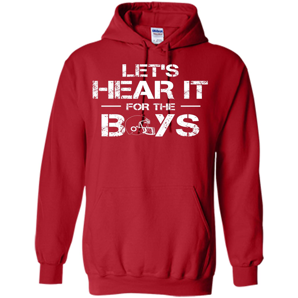 Football T-shirt Let's Hear It For The Boys Red