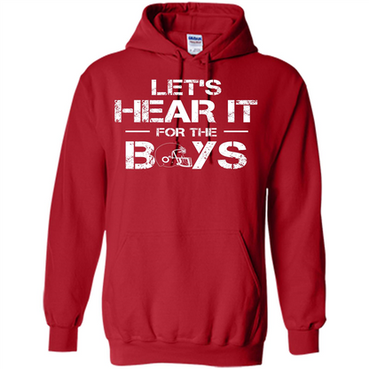Football T-shirt Let's Hear It For The Boys Red