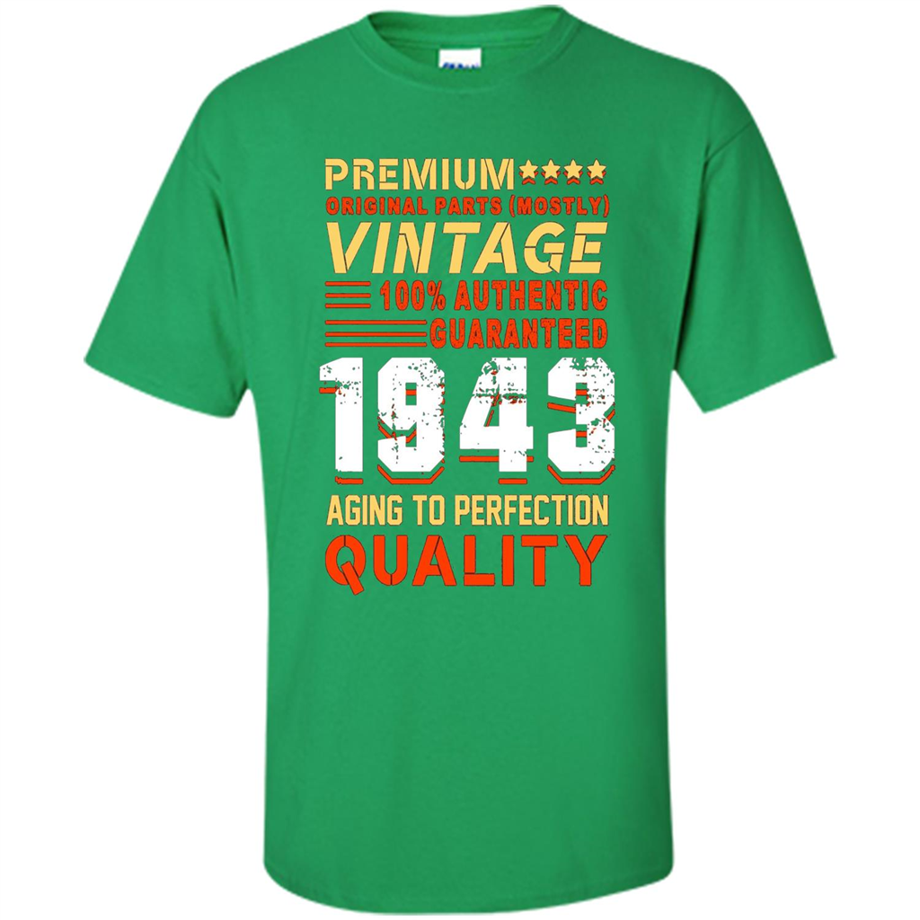 Vintage 1943 T-Shirt Aging To Perfection Quality Irish Green