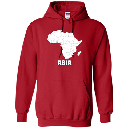 Africa Asia Funny t-shirts - Humor T-shirts Red