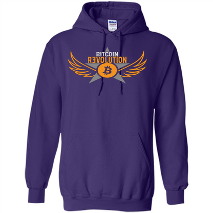 Bitcoin T-shirt Cool Cryptocurrency Revolution BTC Logo T-shirt Purple