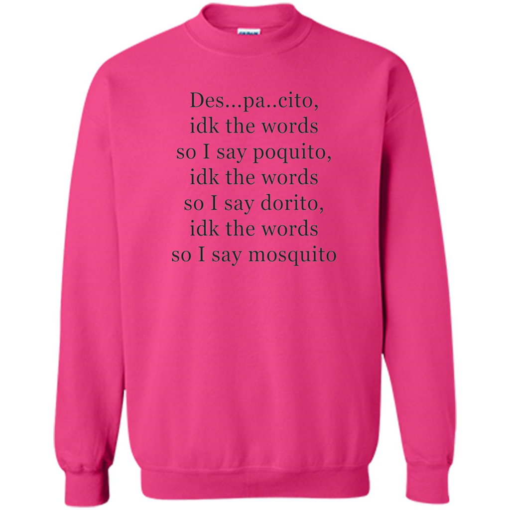 Despacito Funny Lyrics Spanish T-Shirt For Music Lover Heliconia