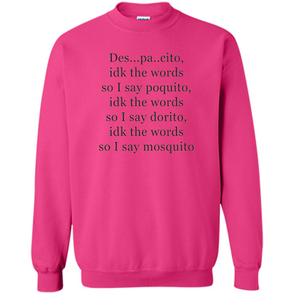 Despacito Funny Lyrics Spanish T-Shirt For Music Lover Heliconia