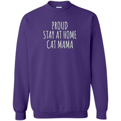 Cat Mama T-shirt Proud Stay At Home Orange