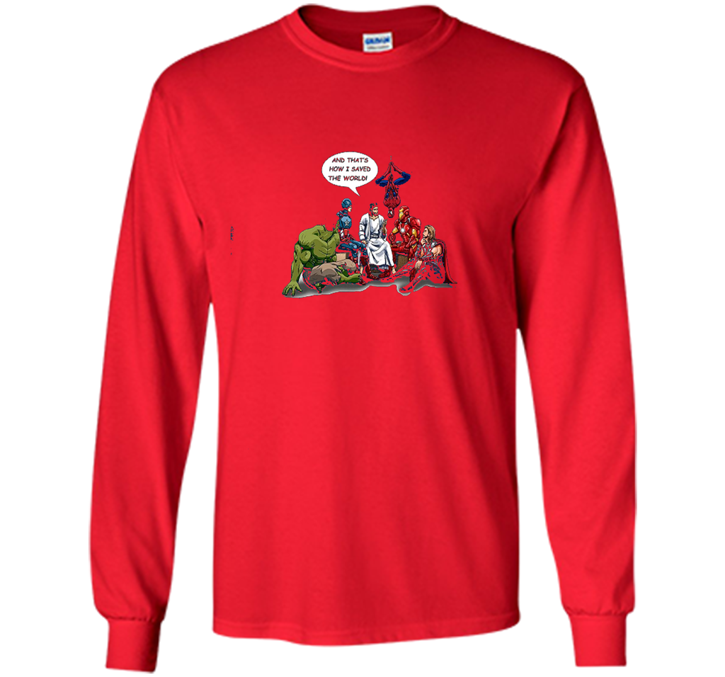 That's How I Saved The World T-shirt Red