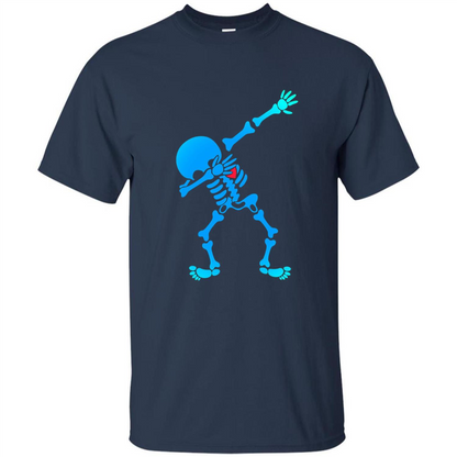 Dabbing Skeleton Halloween 2017 T-shirt Navy