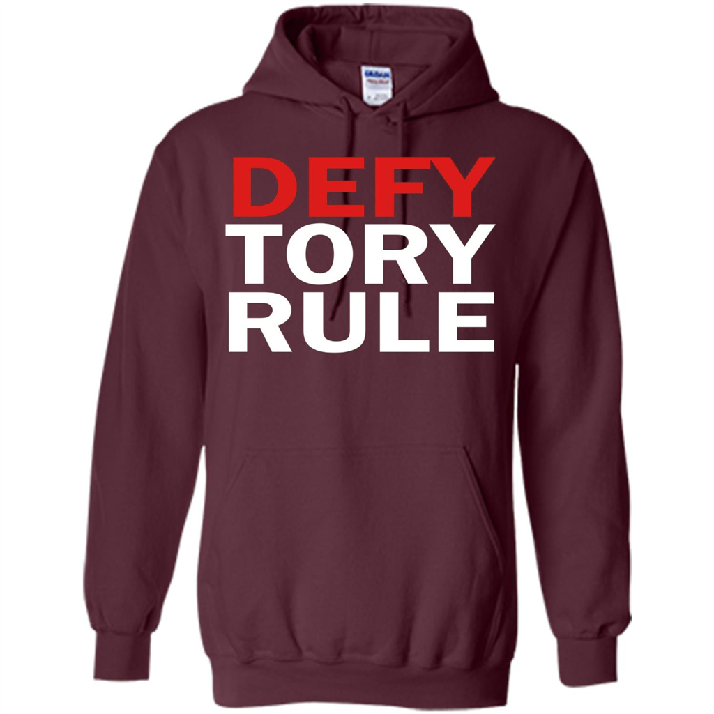 Defy Tory Rule T-shirt Maroon