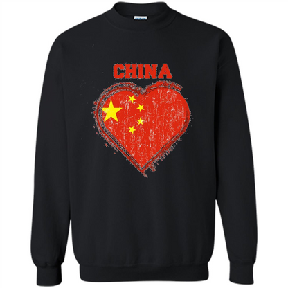 Chinese T-shirt Chinese Flag Shirt Black