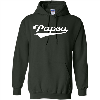Fathers Day T-shirt Papou Forest Green