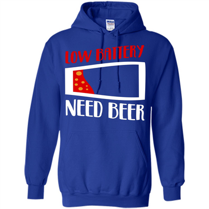 Beer T-shirt Low Battery Need Beer T-shirt Royal