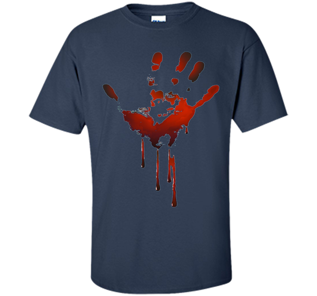 Bloody Handprint T-shirt t-shirt Navy