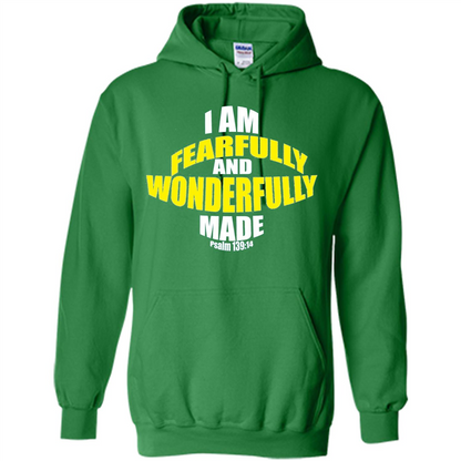 Fearfully And Wonderfully Made Christian T-Shirt Irish Green