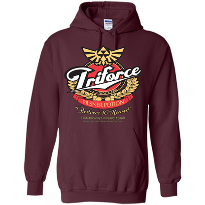 Special Potion Triforce Pilsner Potion T-shirt Maroon