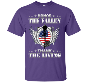 Honor The Fallen Thank The Living T-Shirt Memorial's Day t-shirt