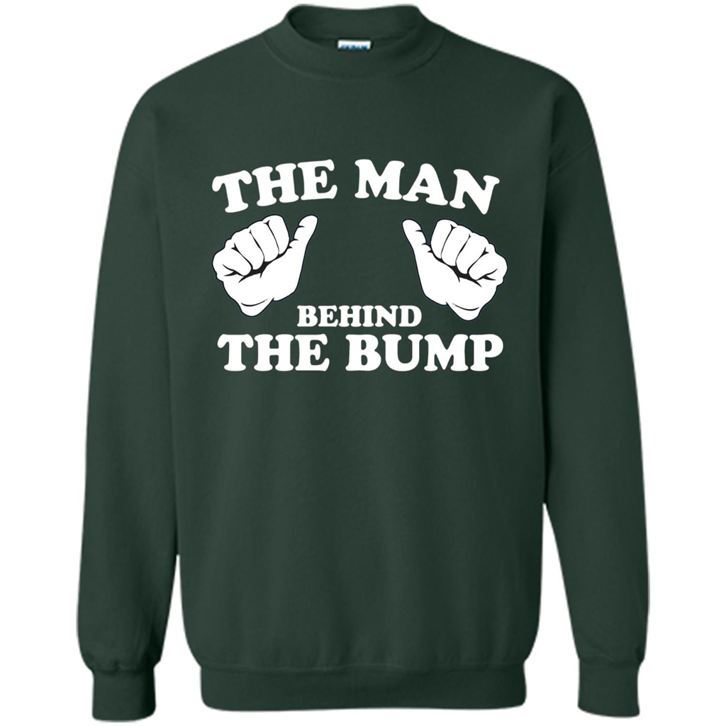 Funny New Dad T-shirt The Man Behind the Bump T-shirt