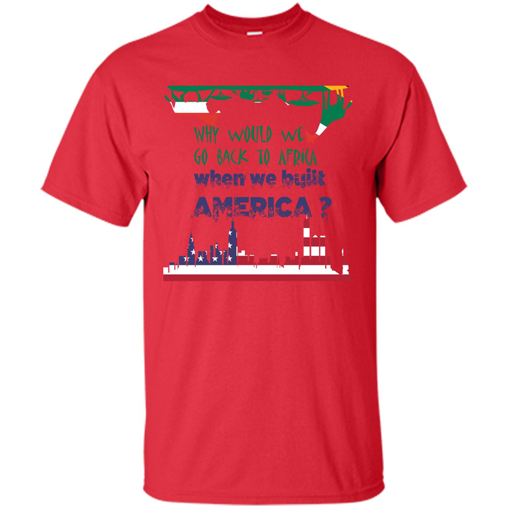 Africa - America T-shirt Build America Red