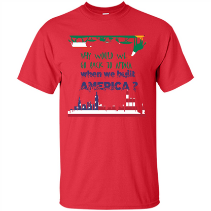 Africa - America T-shirt Build America Red