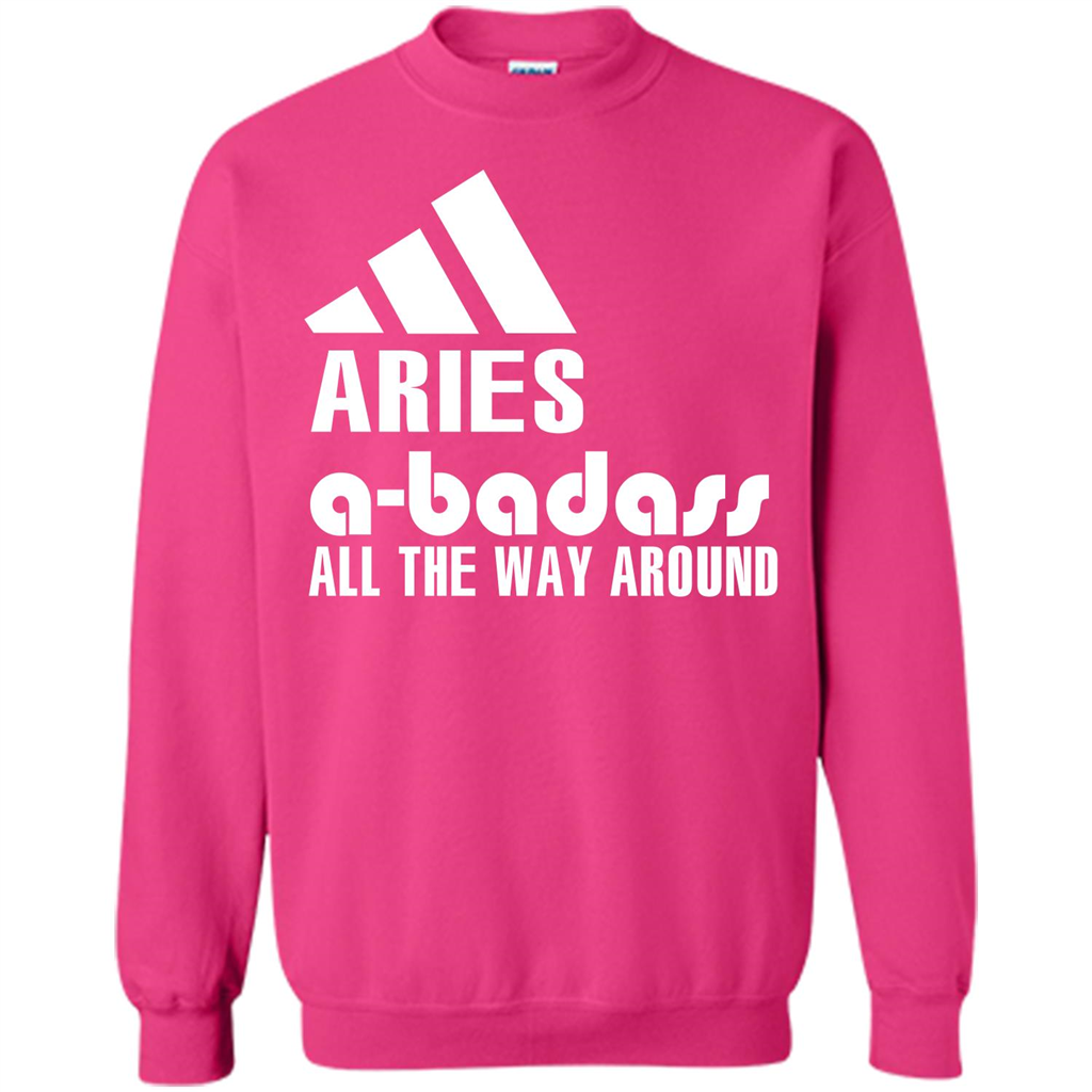 Aries A-Badass All The Way Around T-shirt Heliconia