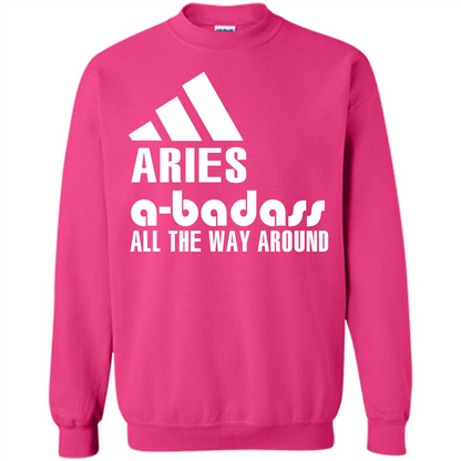 Aries A-Badass All The Way Around T-shirt Heliconia