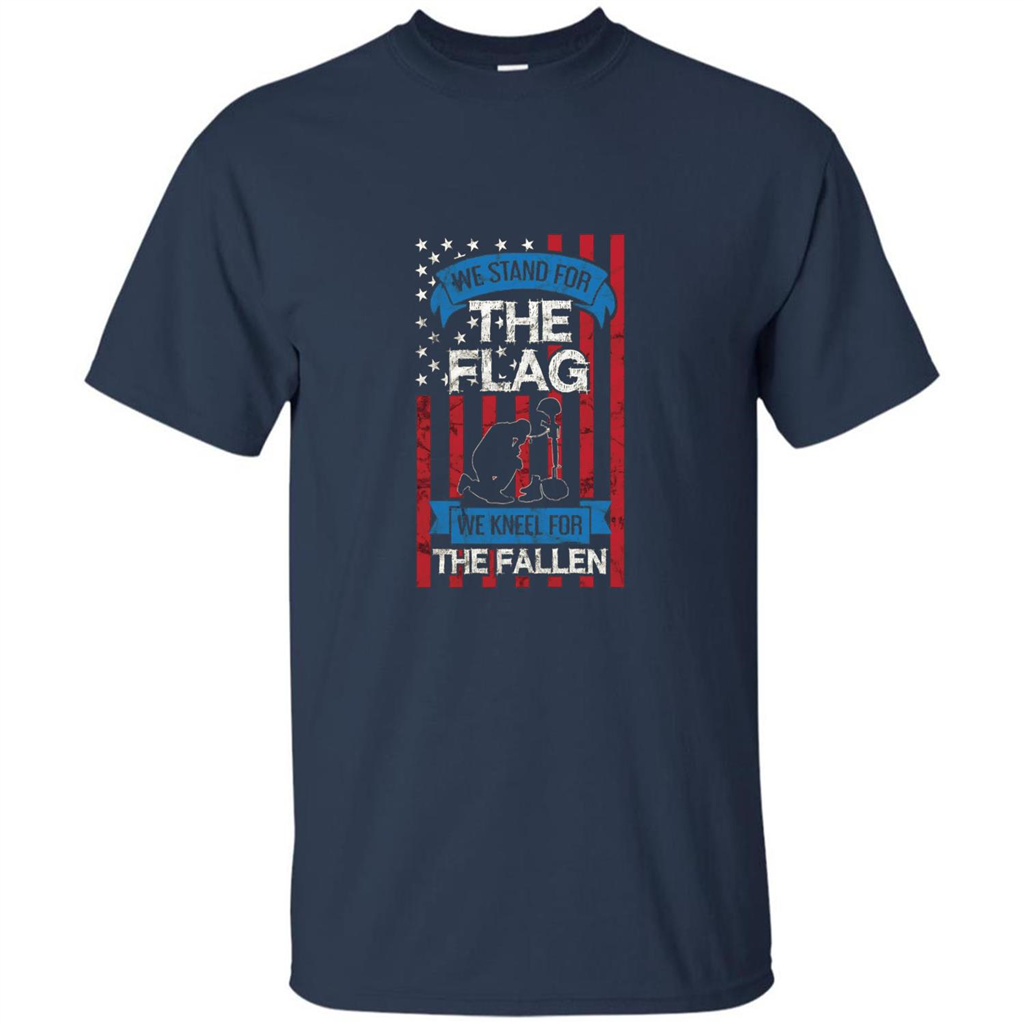 Patriotic T-shirt Stand for the Flag Kneel for the Fallen Navy