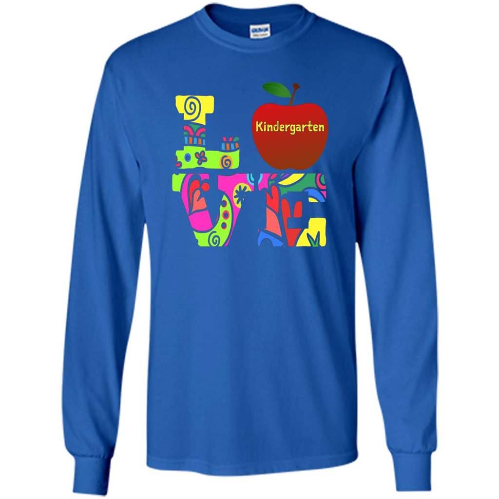Kindergarten LOVE T-shirt School Day T-shirt Royal