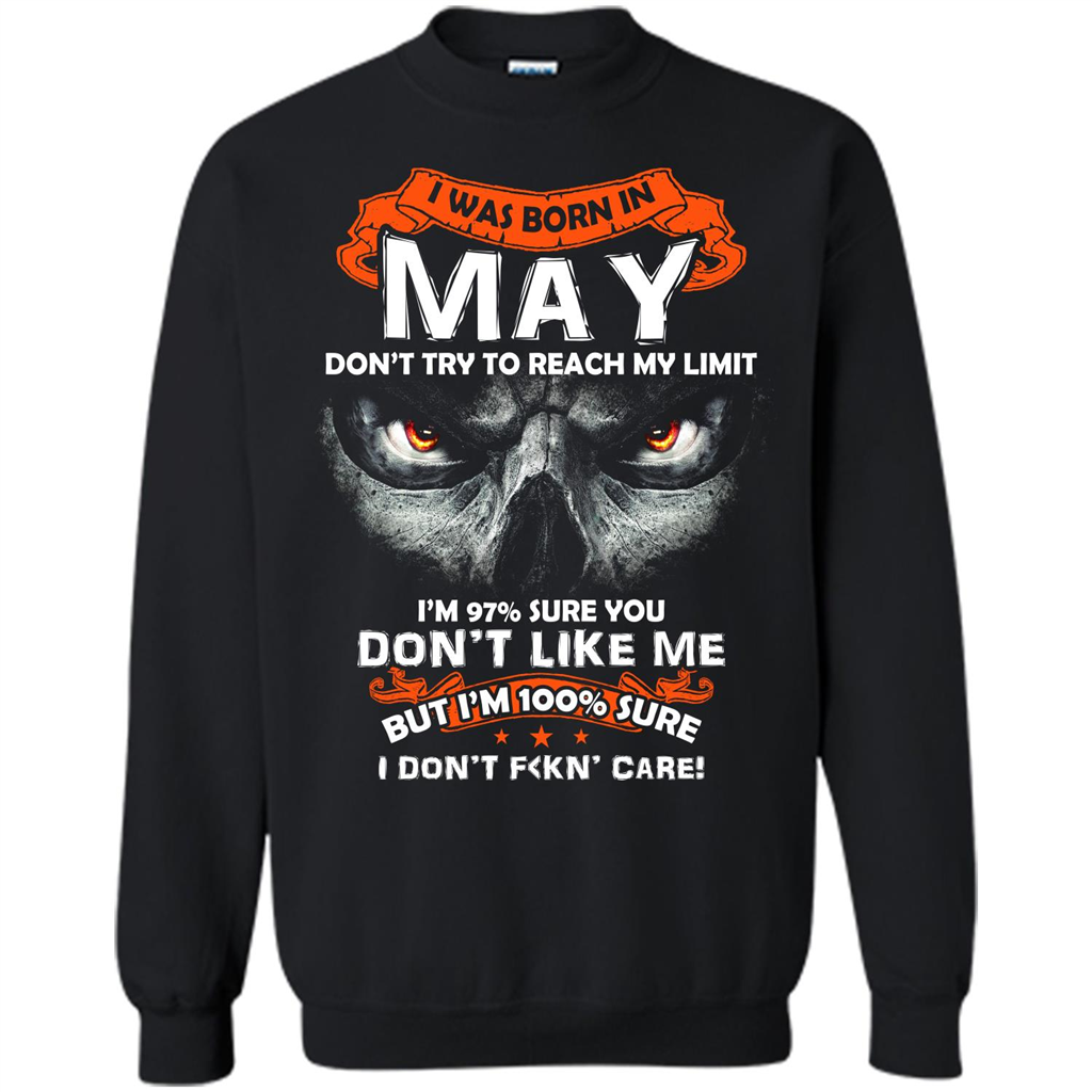 May T-shirt I Was Born In May T-shirt Black