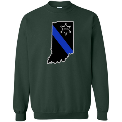 Indiana Sheriff Deputy Thin Blue Line Deputy Sheriff T-shirt