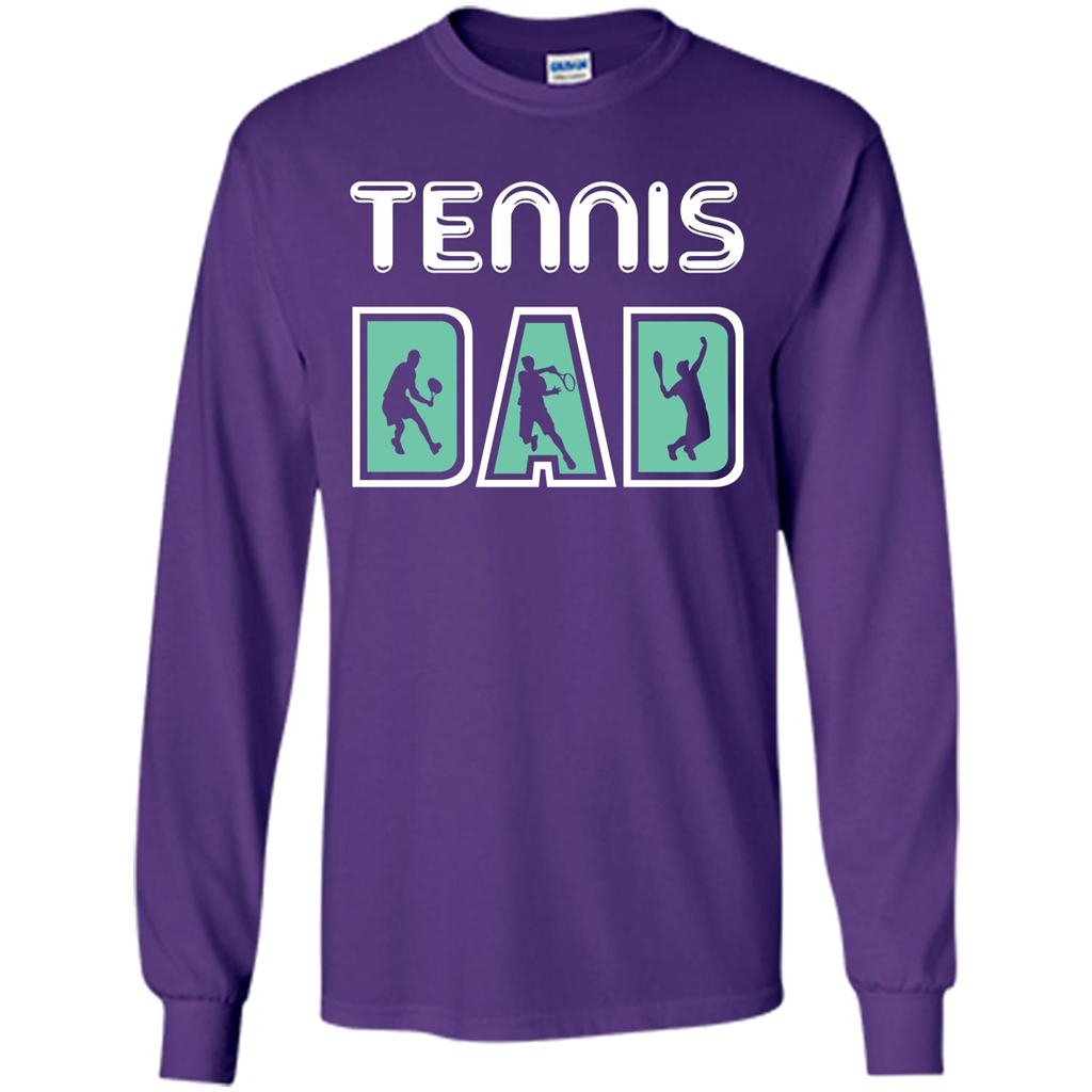Tennis Lover T-shirt Tennis Dad Purple