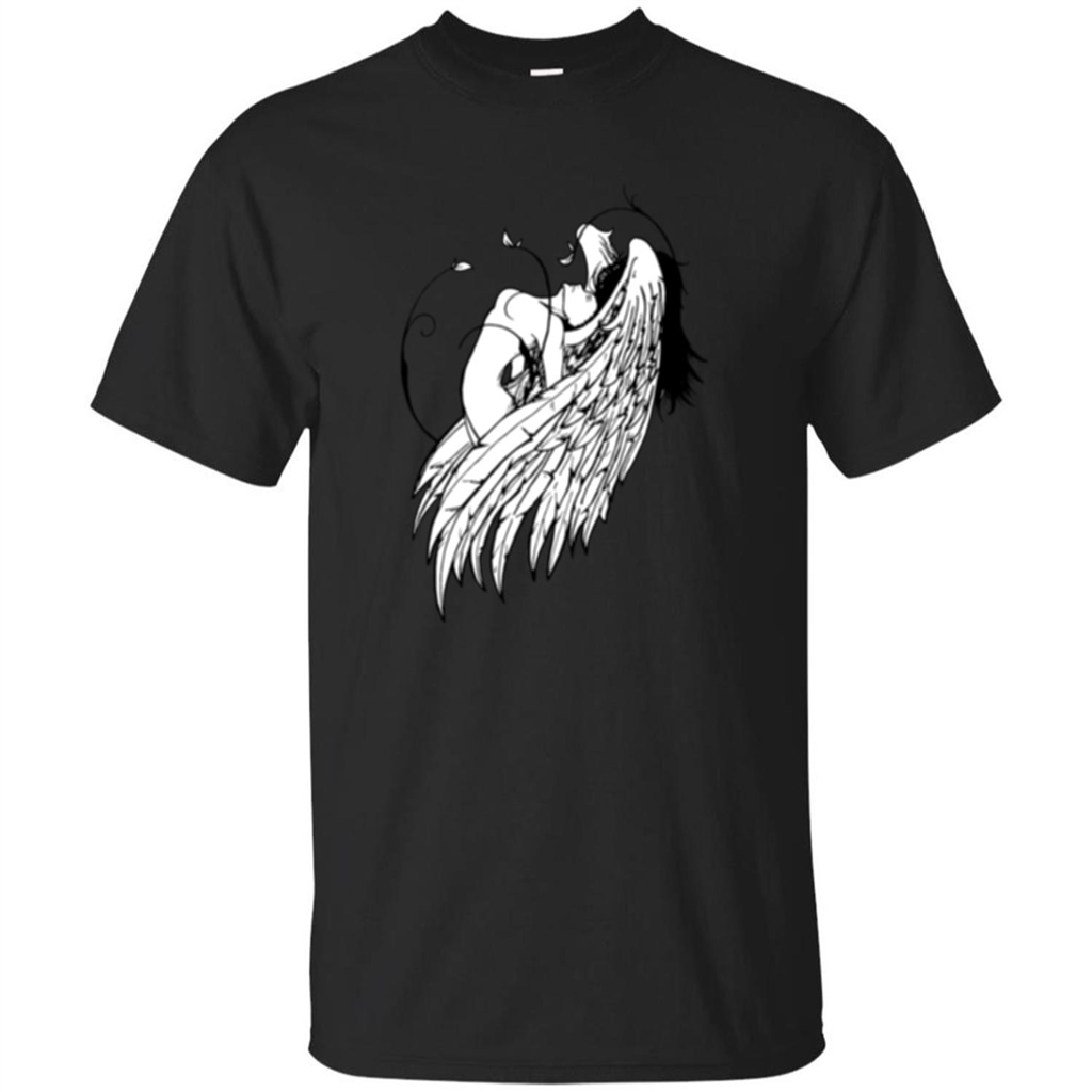 Angel T-shirt Angel Wings Black